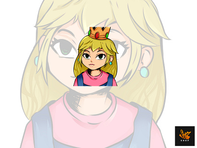 Princess Peach Emote emote emotes game illustration nintendo princesspeach streamer supermario twitch