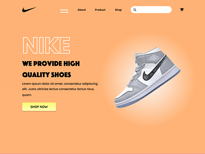 Nike Shoes Landing Page