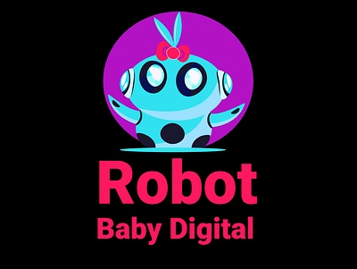 Robot Baby Digital branding graphic design