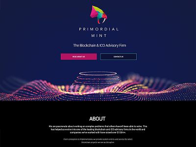 Primordial Mint - Crypto Audit Company audit crypto cryptocurrency landing scrolling page website
