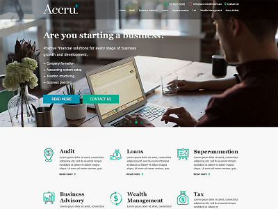 Accounting Website accounting company responsive ui ux web website