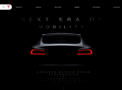 Redesigning Tesla Website adobe xd branding design figma graphic design ui