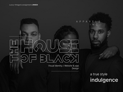 THE HOUSE OF BLACK visual identity