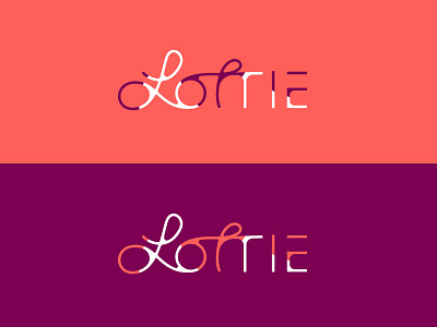 Lottie Variation brand logo logotype open source typography