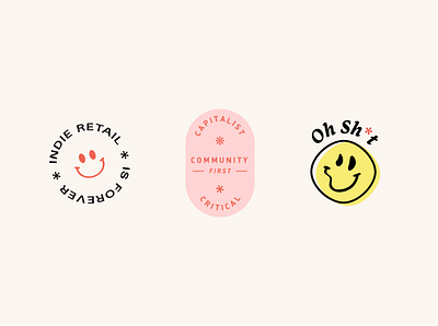 Feel Good Retail - Badge Design badge branding retail smile