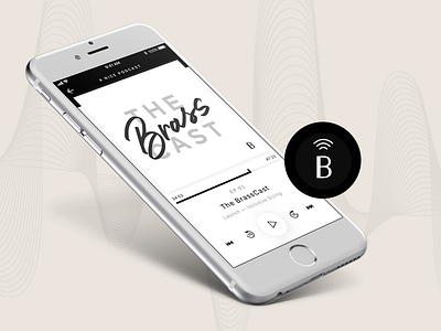 BrassCast Branding app audio branding clothing fashion podcast uidesign