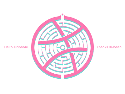 Hello Dribbble dribbble game lost maze pink play