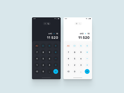 Mobile App Calculator app calculator concept design mobile ui