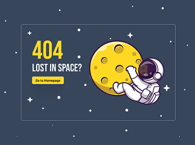 Space 404 Page 404 404 page concept error illustration page space ui vector