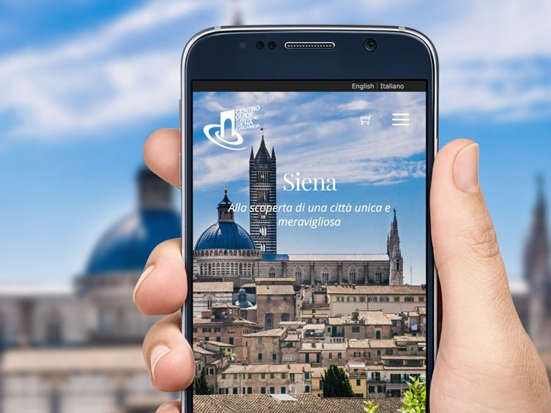 Centro guide turistiche Siena Website portfolio web site italy web design mockup siena