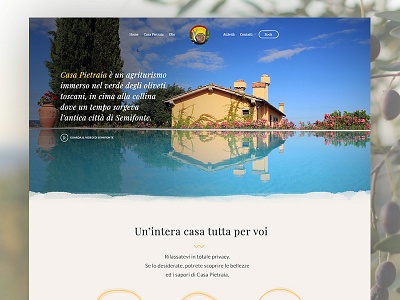 A new web site for Casa Pietraia chianti tuscany villa webdesign website