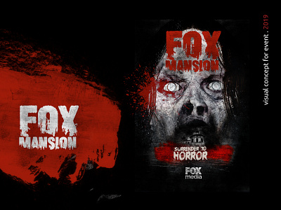 FOX TERROR branding design grunge photography photoshop red terror texture