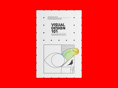Poster for Visual Design Class design gradient graphic design illustration pattern poster stencil typography