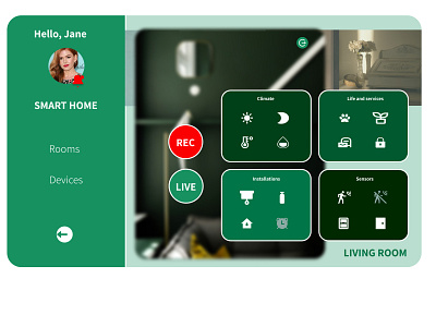 #Daily UI: Home monitoring dashboard