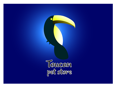 Toucan pet store bird branding graphic design illustration logo