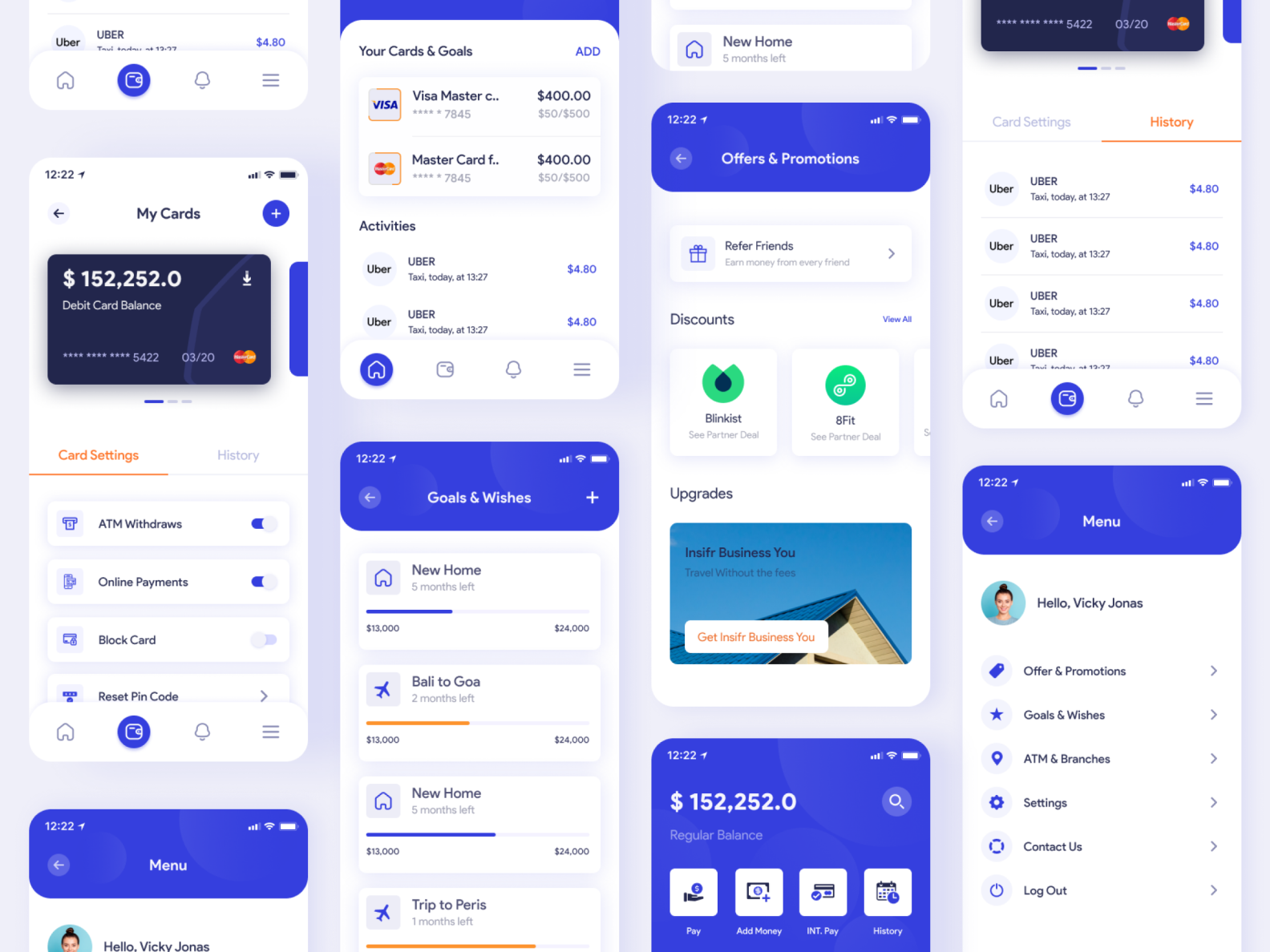 Banking App Ui kit by Implies Solution on Dribbble