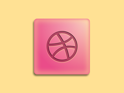 Dribbble is sweet 3d candy cute dribbble fresh icon mint pink summer sweet warm yellow