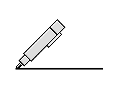 Write greyscale icon illustration pen write