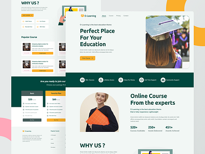 Lentera - Online Course Landing Page