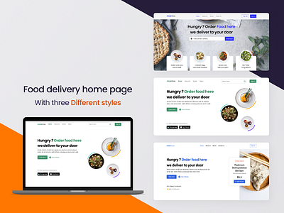 Food Delivery Home Page delivery service delivery services design food and drink food delivery food delivery landing page food order home page home page template homepage design landing page landing page design landing page template minimal mockup restaurant ui ui ux uidesign web page design