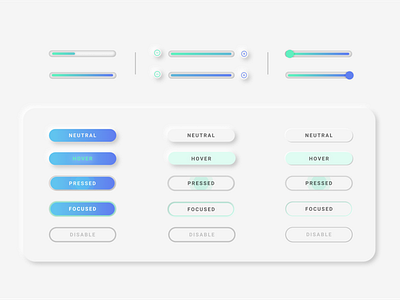 Neumorphic buttons button neumorphic neumorphic design neumorphism ui ux