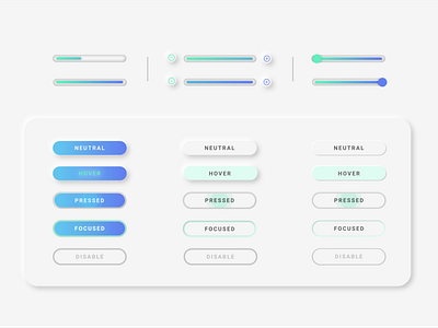 Neumorphic buttons