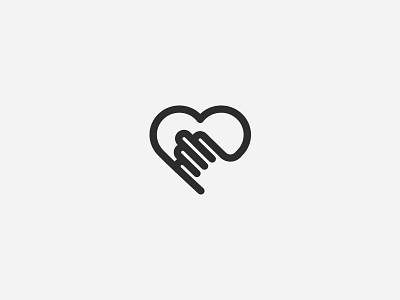 Mark brand heart icon logo logotype mark minimalistic symbol ui
