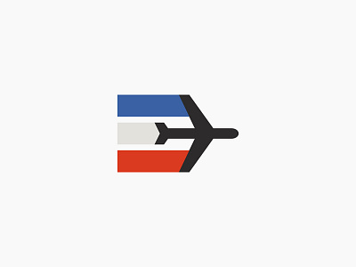 ErgoJet airplane branding brandmark design icon identity logo logotype plane