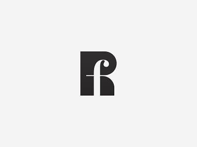 R + F brand brandmark corporate financing identity logo logotype mark