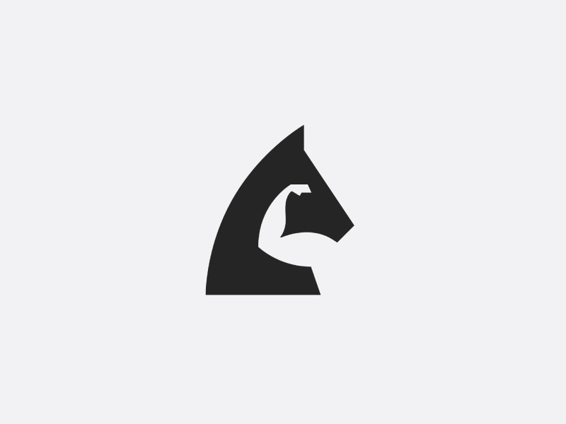 Horse Power icon animal minimalism julius seniunas strength power horse identity branding brand symbol logo