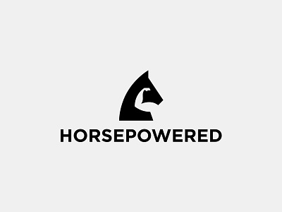 Horsepowered brand brandmark design horse icon identity logo mark power symbol