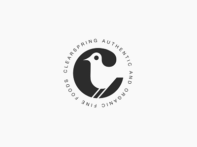 Organic Foods Badge bird brand branding brandmark foods icon iconography identity logo logotype organic symbol