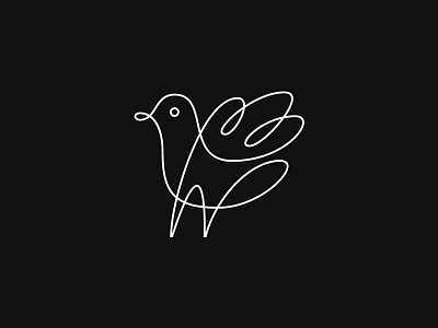 The Infinite bird brand brandmark creativity identity japan logo logotype minimal monoline symbol