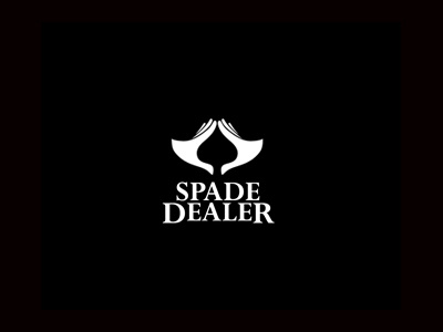 SpadeDealer v2 black dark gambling jands julius logo mark seniunas solid white