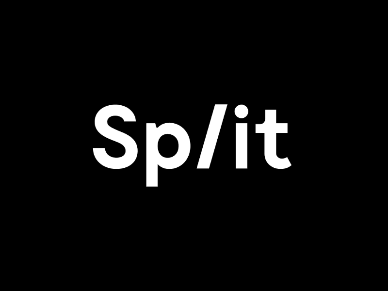 Split (Gif Version) animation branding dynamic identity logo logotype split wordmark