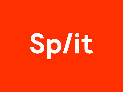 Split (static) brand brandmark divide icon logo logotype share split symbol wordmark