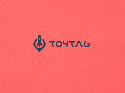 TOYTAG blue fresh logo mark red rocket symbol