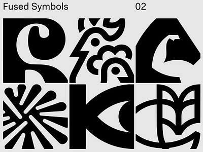 Fused Symbols 02 acid brand brand identity brandidentity branding brandmark logo logodesign logotype