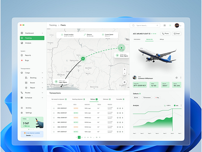 Air fleet Management Dashboard air airfleet app dashboard design management dashboard minimalism uiux