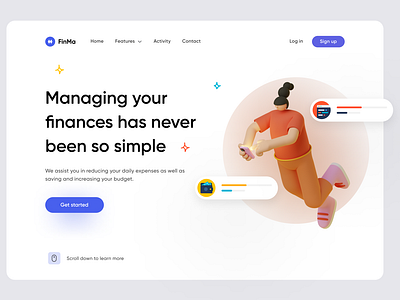 Hero Header Visual - Web design