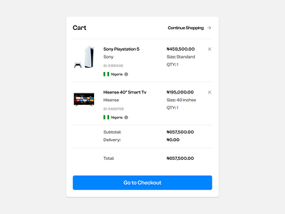 Cart Modal 🛒