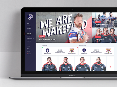 Website for Rugby Club // Sport Design