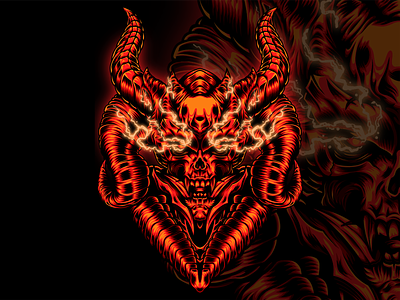 The King Demon character demon design illustration king merch design merchandise tshirtdesign