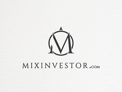 mixinvestor branding design flat illustration lettering logo logo design logotype minimal typography