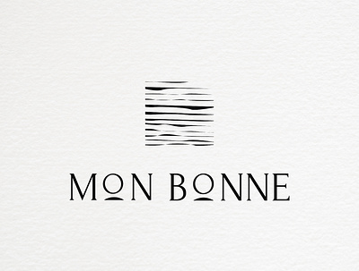 mon bonne branding design flat illustration illustrator logo logo design logotype minimal vector