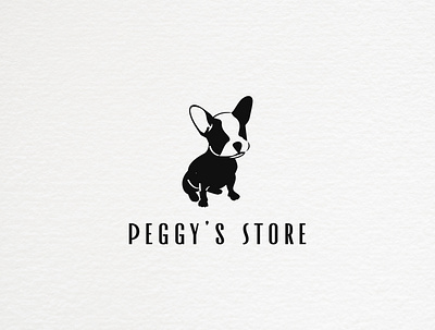 peggys store branding design flat illustration illustrator logo logo design logotype minimal typography