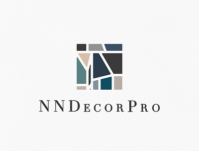 nndecor branding design flat illustration illustrator logo logo design logotype minimal typography