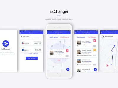 Exchanger ios mobile app uiux