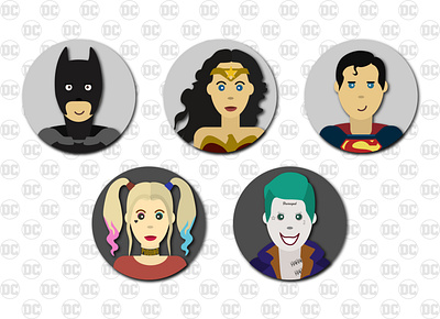 dc_heroes batman comix dccomics design harley quinn harleyquinn heros illustration joker suicide squad suicidesquad superheroes superman vector wonder woman wonderwoman