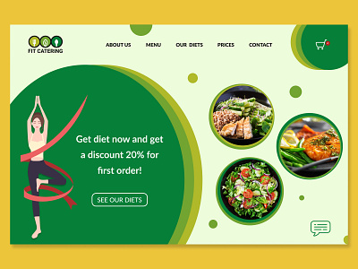 Fit catering design desktop logo ui ux vector web web design webdesign website